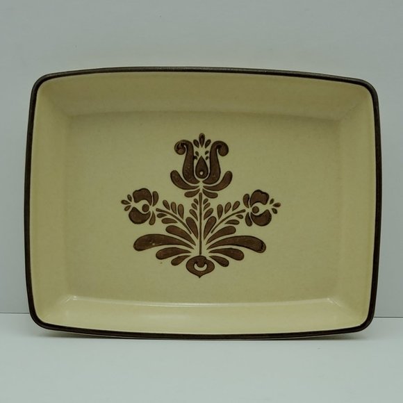 Pfaltzgraff Village Rectangular Tray Appetizer Plate Relish Serving Dish - Picture 4 of 5
